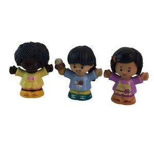 Fisher Price Little People Girl Figures African American Baker Ice‎ Cream